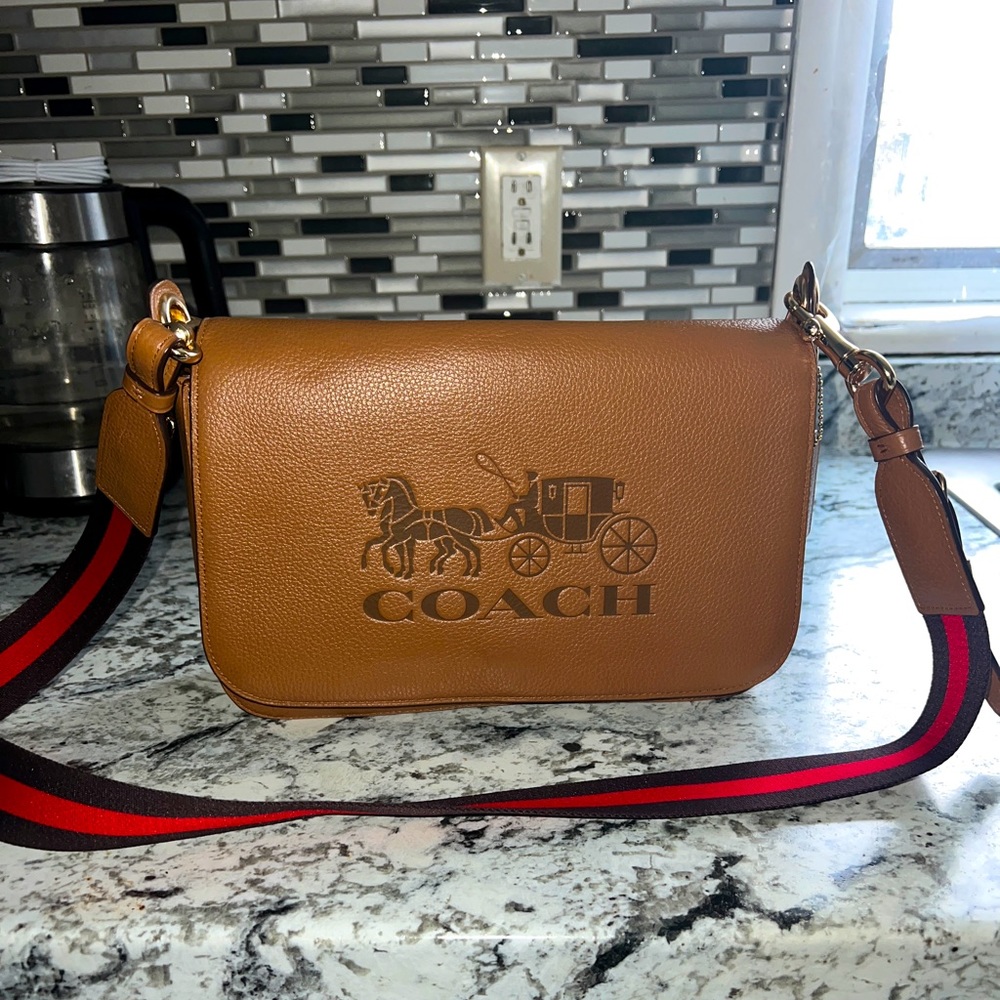 Brown Leather Coach Bag